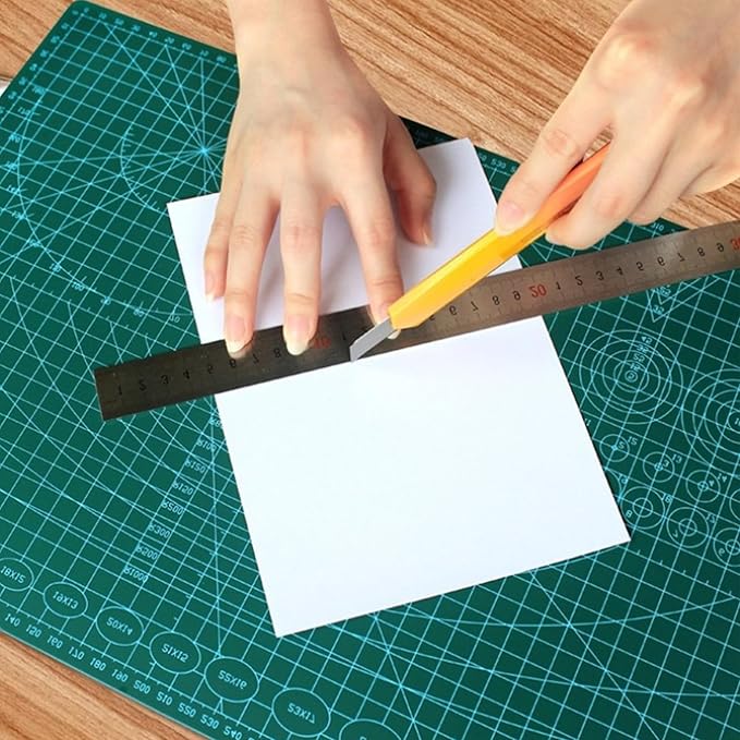 A4 Self Healing Sewing Mat,12 x 9 inches Double Sided 5-Ply Craft Cutting Mat Flexible Non Slip Craft Cutting Mat (A4)