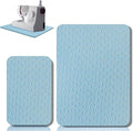 2 Pcs Sewing Machine Muffling Mat Pedal Sewing Mat Reduce Vibrations Noise No Slip Machine Accessories for Quilting(15'' X 20'' and 9'' X 14'',Light Blue)