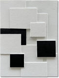 Art 40x28 inches Modern Minimalist Black and White Abstract Art Oil Painting Hand-Painted Canvas Art Painter House Wall Decorative