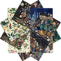 12 Sheets Fantasy Forest Botanical Scrapbook Paper Set 6" x 6" – Vintage Floral Mushroom Nature Craft Paper for Journaling, Decoupage, Origami, Card Making, DIY Art Projects