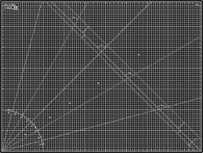 Elan Cutting Mat A0 Black & Taupe, Extra Large Self Healing Cutting Mat 36 x 48 Inch, 5-Ply Craft Board Black, Hobby Board for Crafts 36x48 Inch