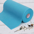 Threadart Premium Felt Roll - 12" x 10yd - Aqua | Soft Wool-Like Feel | 1.2mm Thick Fabric for DIY Crafts, Sewing, Crafting Projects | Compatible with Cricut Maker