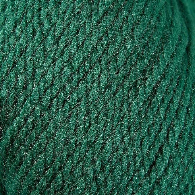 100% Merino Wool Yarn 3-Ply Luxurious and Soft Yarn for Hand Knitting & Crocheting (Christmas Green,3Balls)