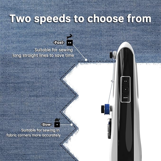 Handheld Sewing Machine,Portable,Mini Sewing Machine,Easy to Use,Fast Sewing Speed,Suitable for Sewing Clothes,Fabric,DIY Home Machine for Beginners.(Black)