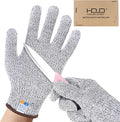HANDLANDY Cut Resistant Gloves for Adult & Kids, Food Grade Anti-Cut Safety Gloves for Cooking Mandolin Meat Cutting Fishing
