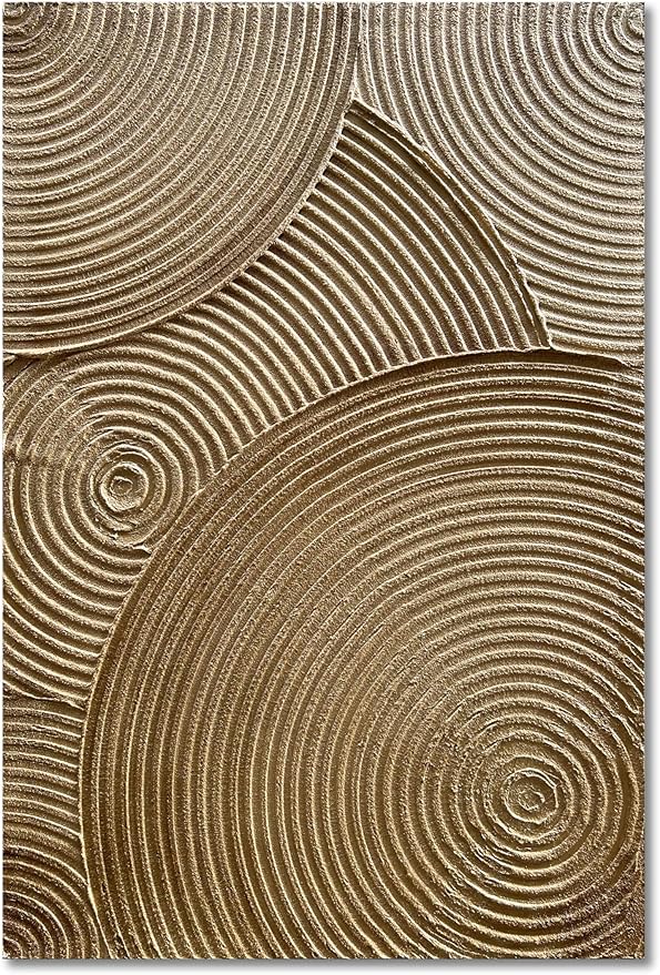 36x24 inch Hand Painted Modern Abstract Oil Painting Gold Thick Texture Wall Art Home Decor