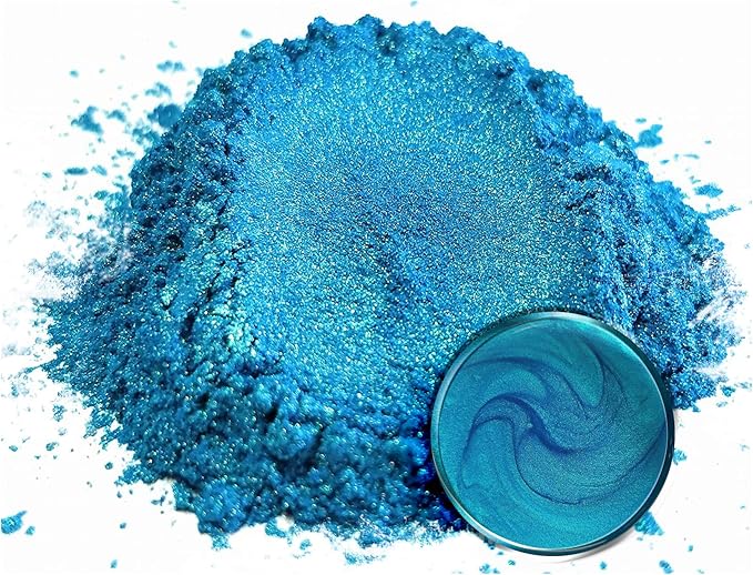 Eye Candy Pigments Premium Blue Mica Powder - Sora-IRO Blue (50gr) - for Epoxy, Resin, Soap, Paint, Woodworking, Acrylic Pouring, Bath Bombs, Fishing Lures - DIY Arts and Crafts Additive