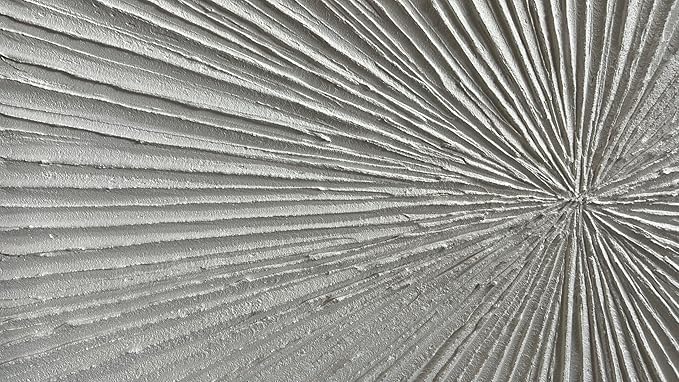 YaSheng Art - White Thick Texture Abstract Wall Art Oil Painting Hand-Painted Minimalist modern Art Paintings Home Living room Room Dining Room Bedroom Wall Decorative Art Oil Painting 24x48inch