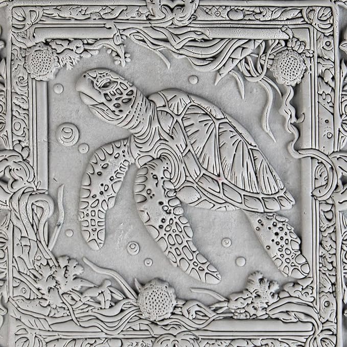 Ultimate Ocean Clay Texture Rollers 8-Set (4") - Ocean Set #01 - Embossing Pattern Rollers for Polymer & Ceramic Clay, Pottery & Crafts