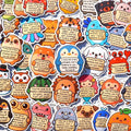 200Pcs Emotional Support Buddies Stickers, Positive Affirmation Sticker Pack, Cute Animal Vinyl for Water Bottle Laptop Computer Luggage... Inspirational Mental Health Decoration for Kids Teens (200)