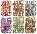Baroque Alphabet Scrapbook Stickers Set, 156PCS Letters Ephemera for Scrapbooking, Junk Journaling, Crafting, DIY Projects, Diaries, and Art Supplies