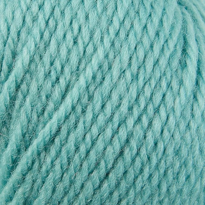 100% Merino Wool Yarn 3-Ply Luxurious and Soft Yarn for Hand Knitting & Crocheting (Cyan,3Balls)