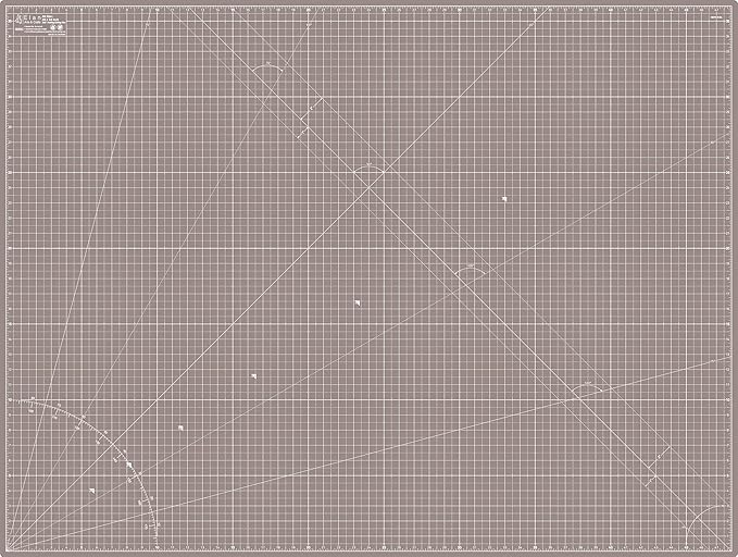 Elan Cutting Mat A0 Black & Taupe, Extra Large Self Healing Cutting Mat 36 x 48 Inch, 5-Ply Craft Board Black, Hobby Board for Crafts 36x48 Inch
