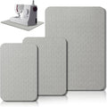 3 Pcs Sewing Machine Muffling Mat Pedal Mat Sewing Machine Pad No Slip Rubber Stay in Place Mats for Calms Vibration(Gray,15 x 20 Inch,14 x 9 Inch,14 x 11 Inch)