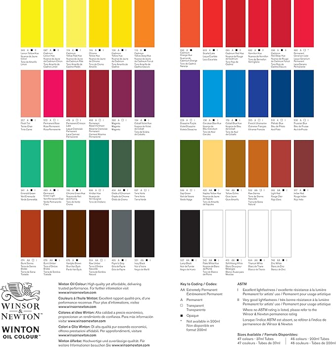 Winsor & Newton Winton Oil Color, 37ml (1.25-oz) Tube, Cadmium Red Light