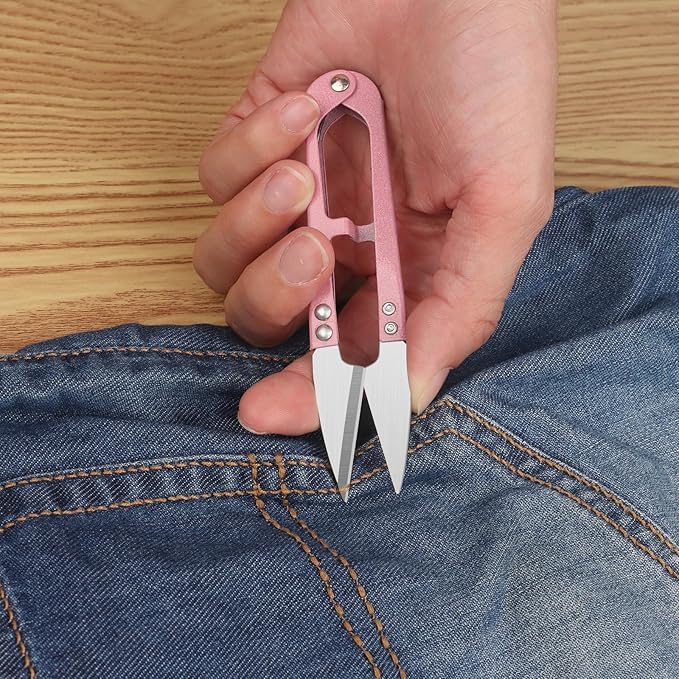 Left-Handed Fabric Scissors for Cutting Fabric, Garments, Textiles, 23cm Tailor's Scissors, Thread Cutter, Set of 2