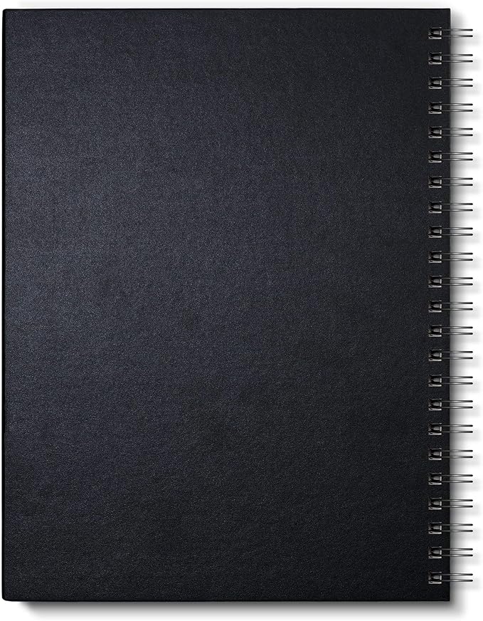 Winsor & Newton 6673011 Sketchbook with 80 Sheets Sketch Paper, 110 g/m², Hardcover Bound with Back, Micro-Perforated Sheets, Spiral Bound, DIN A5