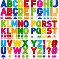 Harloon 232 Pcs 24 Sheets Large Glitter Letter Stickers Big Font Alphabet Letter Self Adhesive Letters Kit Mailbox Stickers for Mailbox Bulletin Boards Classroom Home(Colorful,2.5'')