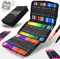 Double Tip Brush Pens Art Markers (72 Colors) - Fine Tip Acrylic Coloring Markers for Painting, Highlighting, and Card Making; Ideal for Adults, DIY Enthusiasts, and Craft Lovers