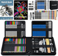 KALOUR 82 Pack Drawing Sketching Kit, Pro Art Supplies with Sketchbook, Include Tutorial,Colored, Graphite, Charcoal, Watercolor,Metallic & Pastel Pencils, Drawing Set for Adults Teens Beginner