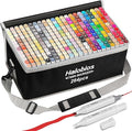 264 Alcohol Markers, Dual Tip Fine & Broad Drawing Markers Alcohol Marker Set with Case, Art Marker for Adults Coloring Artists Drawing Sketching Card Making and Illustration