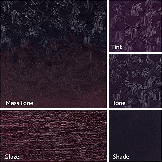 Tusc & Pine Artist Oil Paint - Nocturne Mauve, 40 ml, Non-Yellowing, Rich & Creamy Consistency, Maximum Pigment Load, Small Batch Milled Oil Paints Made in the USA for Professional Artists