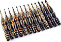 13-Piece Wooden Crochet Hook Set – Sizes 3.5mm to 12mm, Smooth Handmade Bamboo Crochet Hooks for Yarn, Ergonomic Lightweight Knitting & Crochet Tools for Beginners & Experts
