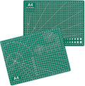 2 Packs Cutting Mats, A4 12'' x 9'' Double Sided Cutting Mat, Non-Slip 5 Layers PVC Cut Mat for Craft Art Projects Fabric Sewing, Scrapbooking Mat