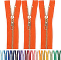 #5 Gold Metal Zipper - 50+ Colors - 3 PCS - (4-14 inches) Sizes - Luxury Lightweight Handcraft Metal Zippers with pulls for Purses Bags Pockets Shoes Sewing & Crafts DIY ZP021610