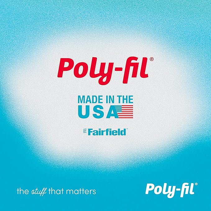 Fairfield The Original Poly-Fil, Premium Polyester Fiber Fill, Soft Pillow Filler, Stuffing for Stuffed Animals, Toys, Cloud Decorations, and More, Machine-Washable, 25-pound Box