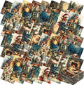 100 Pcs 5 x 5 Inch Vintage Christmas Quilting Fabric Christmas Fat Squares Patchwork Strips Santa Nutcracker Reindeer Precut Fabric Bundles for Xmas Handmade DIY Craft Sewing Material