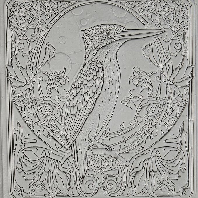 Ultimate Bird 8-Set Clay Texture Rollers (4") - Bird Set #02 - Embossing Pattern Rollers for Polymer & Ceramic Clay, Pottery & Crafts