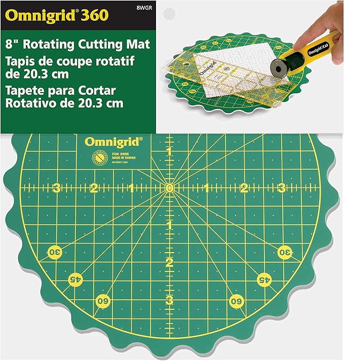 Omnigrid 8" 360 Rotating Self-Healing Cutting Mat