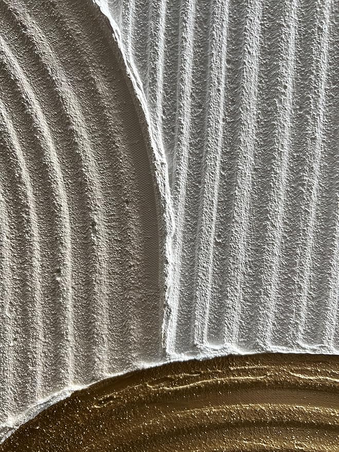 Abstract Oil Painting, 40x28 Inches, Brown and White, Textured, Hand Painted, Wall Mounted, Living Room, Bedroom, Kitchen, Office Decor
