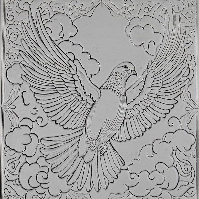 Backyard Bird Collection Clay Texture Rollers 4-Pack (4") - Bird Set #01 - Embossing Pattern Rollers for Polymer & Ceramic Clay, Pottery & Crafts