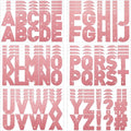 Harloon 232 Pcs 24 Sheets Large Glitter Letter Stickers Big Font Alphabet Letter Self Adhesive Letters Kit Mailbox Stickers for Mailbox Bulletin Boards Classroom Home(Pink,4 Inch)