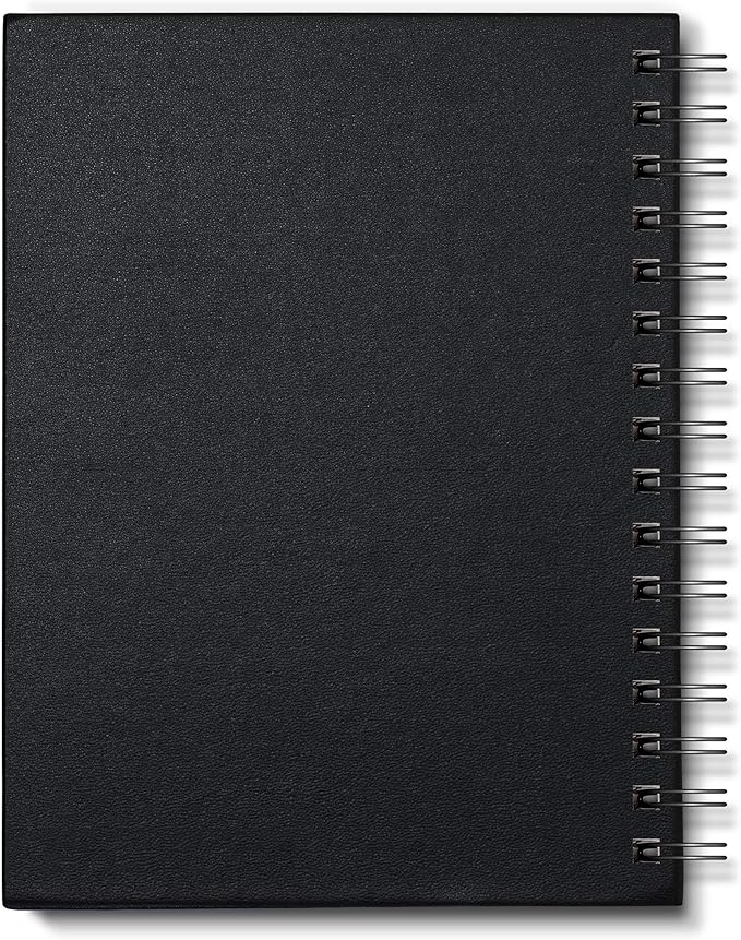 Winsor & Newton 6673010 Sketchbook with 80 Sheets Sketch Paper, 110 g/m², Hardcover Bound with Back, Micro-Perforated Sheets, Spiral Bound, DIN A5