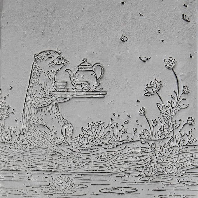 Ultimate Storybook Clay Texture Rollers 8-Set (4") - Storybook Set #01 - Embossing Pattern Rollers for Polymer & Ceramic Clay, Pottery & Crafts