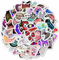 BulbaCraft 100Pcs Weirdcore Stickers, Weird Stickers for Adults, Weird Gifts, Psychedelic Decals, Trippy Decals, Weirdcore Accessories, Gifts for Women & Men