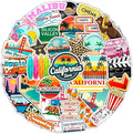 100Pcs California Stickers for Water Bottle, Laptops, Beach Stickers, Decals - California Gifts & Party Decor & Favors - Gift for Women & Men