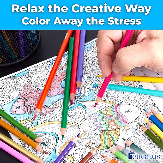 Break-Resistant, Soft Core Colored Pencils. 36 Bulk Set of Rainbow Colors. Pre-Sharpened, Drawing, Adults or Children, Assorted