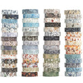 YUBX Flowers Washi Tape Set 60 Rolls Leaves Patterns Decorative Skinny Snow Masking Tapes for Arts, DIY Crafts, Journals, Planners, Scrapbook, Wrapping (Winter)