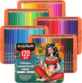 KALOUR Professional Colored Pencils,Set of 120 Colors,Artists Soft Core with Vibrant Color,Ideal for Drawing Sketching Shading,Coloring Pencils for Adults Artists Beginners