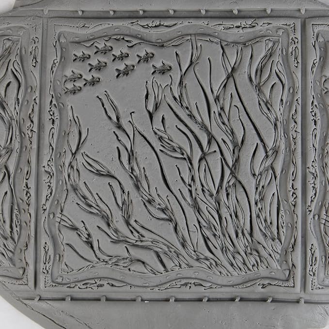 Kelp Forest Clay Texture Roller (4") - Ocean Set #01 - Embossing Pattern Roller for Polymer & Ceramic Clay, Pottery & Crafts
