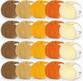 Katech 20 Skeins Cotton Yarn for Crocheting-55% Cotton 45% Acrylic-4 Medium (Worsted)-Super Soft Milk Cotton Yarn-Great Crochet and Knitting Starter Kit for Colorful Craft（Color E）