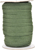 Mandala Crafts 12mm 20 Yds Roll of Olive Green Elastic Bands for Sewing - 1/2 Flat Elastics Cord - 1 2 Inch Braided Stretch Straps for Crafting