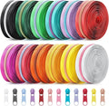Solsew 12 Pcs 36 Yards Colourful Zippers for Sewing #5 Nylon Contrasting Colors Assorted Zipper by The Yard with 120 Sliders for Women Men DIY Tailor Bag Garment Crafts Supplies (Bright Color)