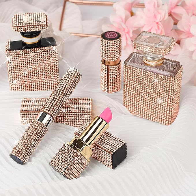 4 Rolls Self Adhesive Crystal Rhinestone Ribbon Diamond Bling Tape with 2 mm Rhinestones Strips Sticker for Arts Crafts Wedding Birthday Party DIY Event Car Phone Decoration (Champagne Gold)