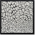 Art 24x24 inches Hand-Painted Black and White Textured Art Oil Painting in Modern Abstract Style - Suitable for Wall Decoration in Home Office