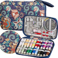 130 PCS Paisley Printing Sewing Kit with All Sewing Supplies Accessories, Professional & Travel Sewing Set for Adults, Emergency Home Use